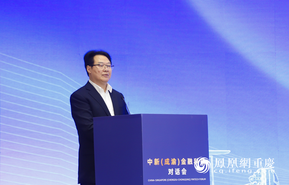 重庆市中新示范项目管理局副局长彭志明致辞